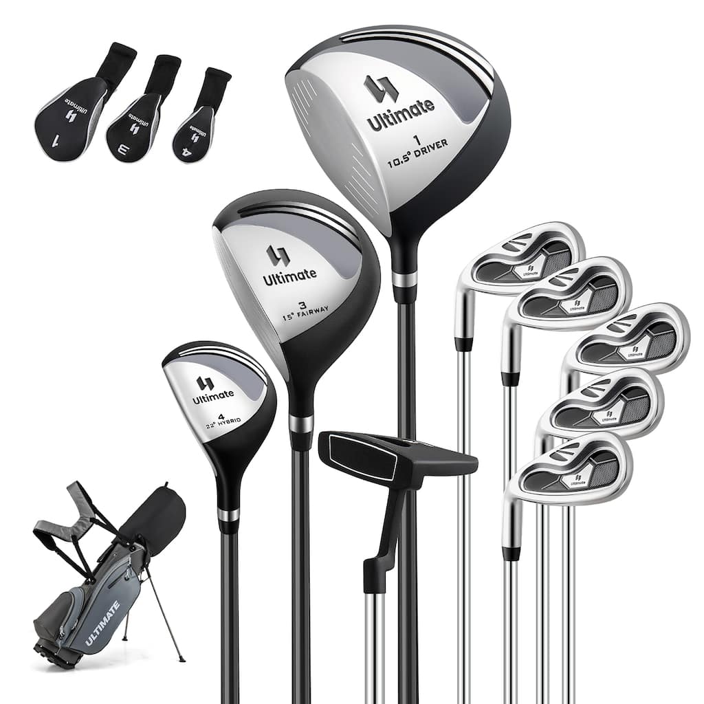 Gymax Men's Left-Handed Complete Golf Clubs & Bag Set w/460CC #1