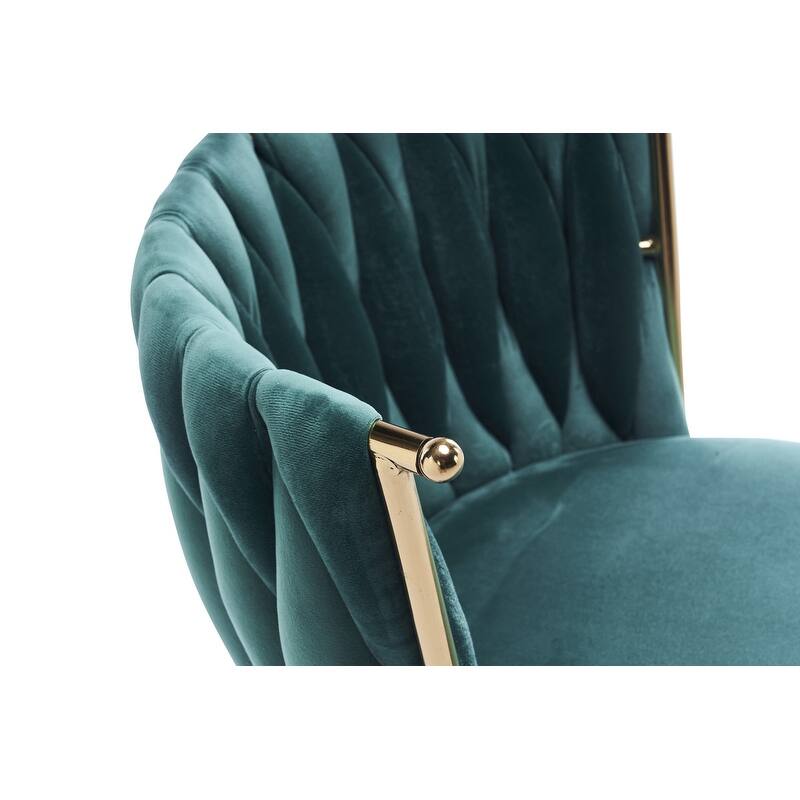 Modern/Luxury Upholstered Adjustable Swivel Office Chair with Wheels