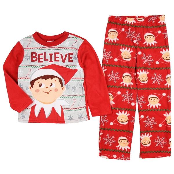 Shop Elf On The Shelf Boys 2 Piece Fleece Pajama Set Overstock 18694457