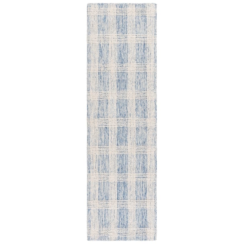 Lauren Ralph Lauren Handmade Urszula Wool Rug - 2'3" x 8' Runner - Blue/Ivory