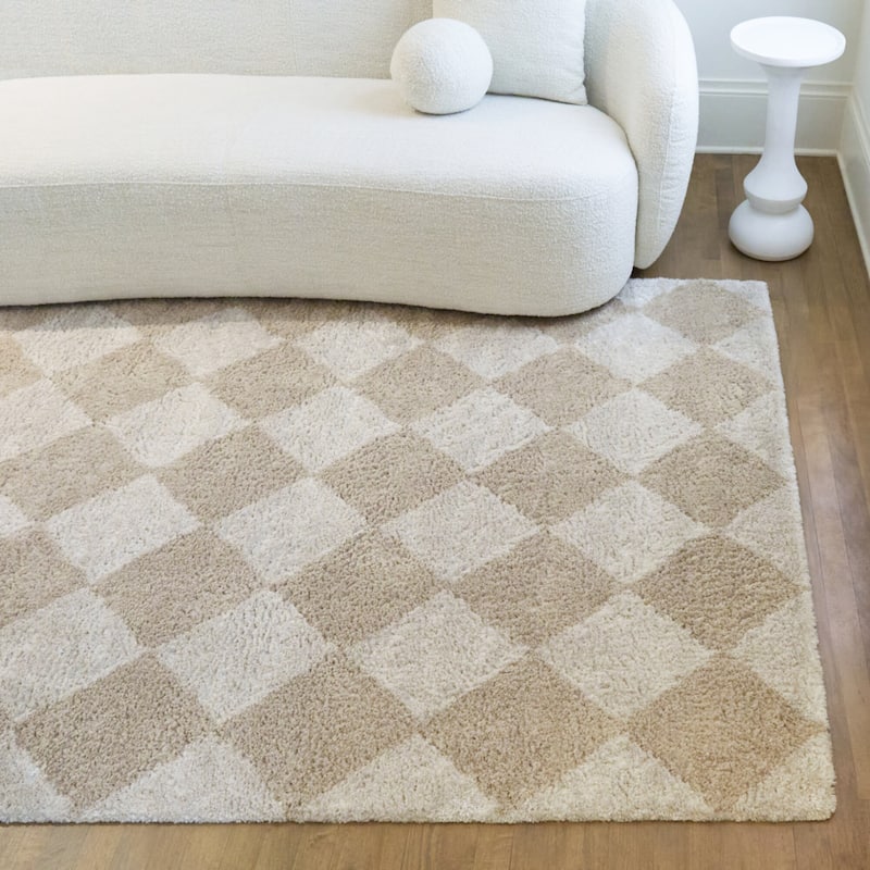 Galen Checkered Diamond Area Rug