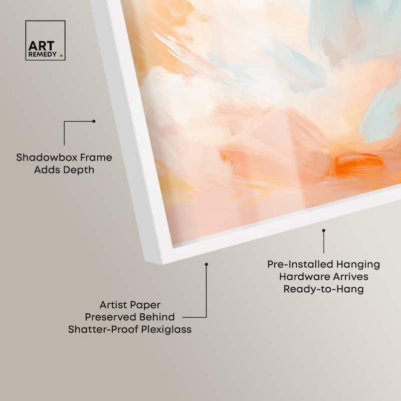 Sunrise Palette I Shadowbox by Art Remedy