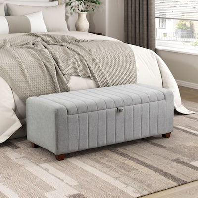 Upholstered Bench with Internal Storage