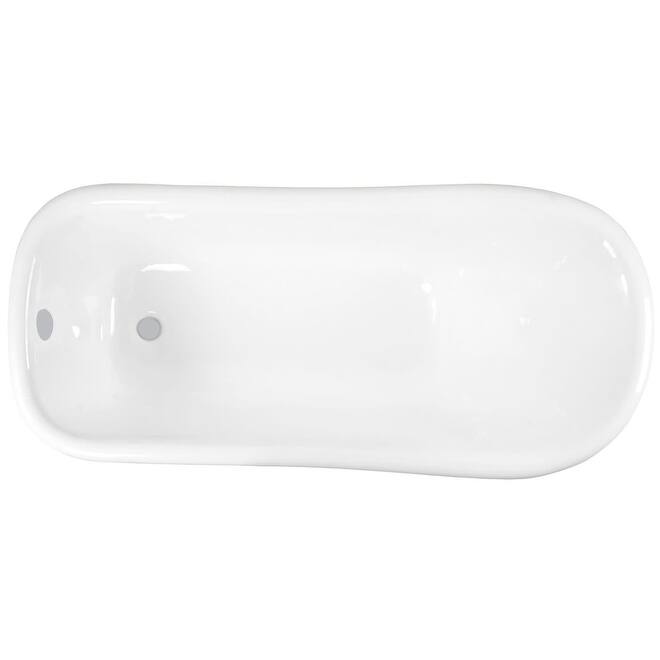 Kingston Brass Aqua Eden 67" Cast Iron Clawfoot Tub