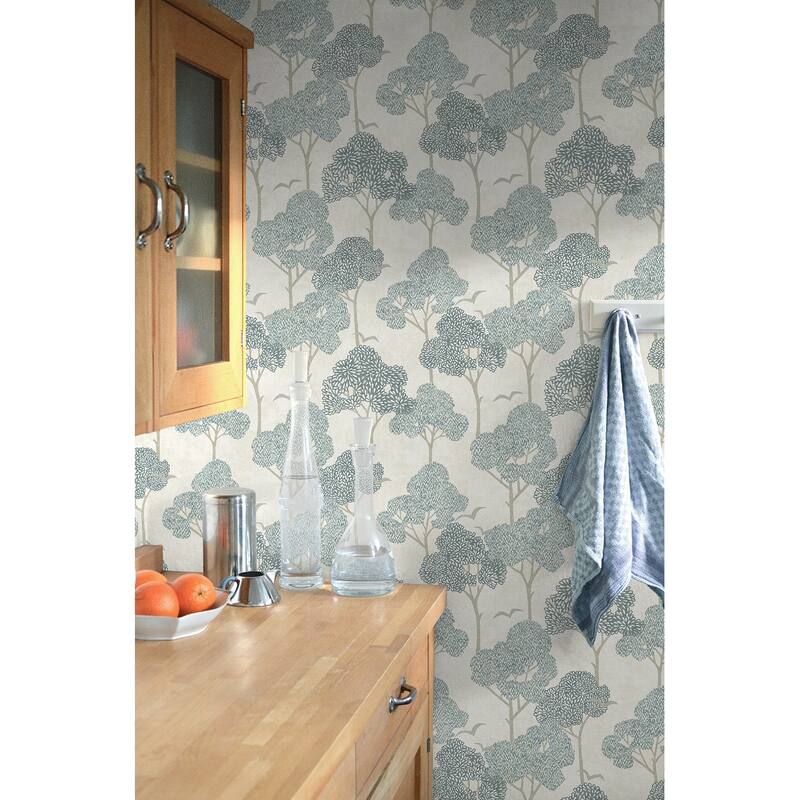 Millie Blue Peel and Stick Wallpaper