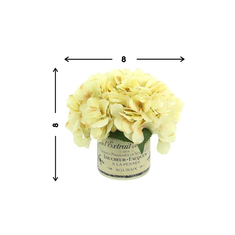 Hydrangea Arrangement in a Glass Vase