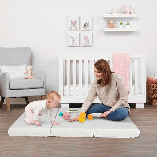 Tri-Fold Pack n Play Mattress with 3 Inch Ultra Soft Foam - 38