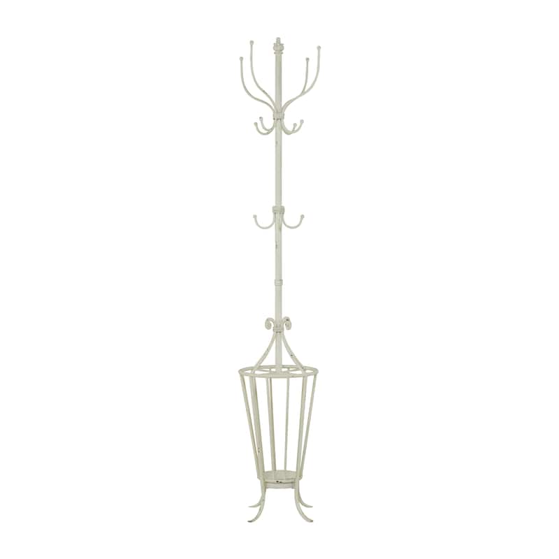 Metal Coat Rack - White - Roche River Decor