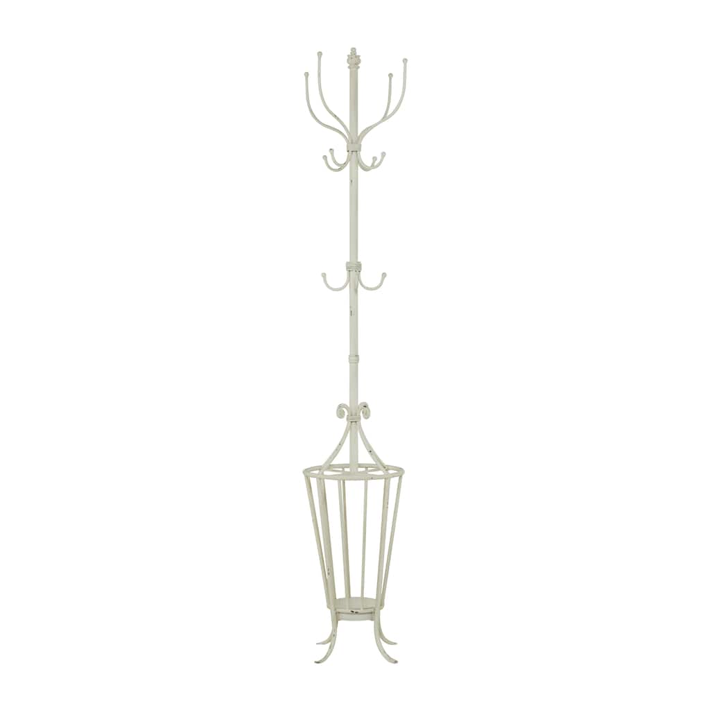 Metal Coat Rack - White - Roche River Decor