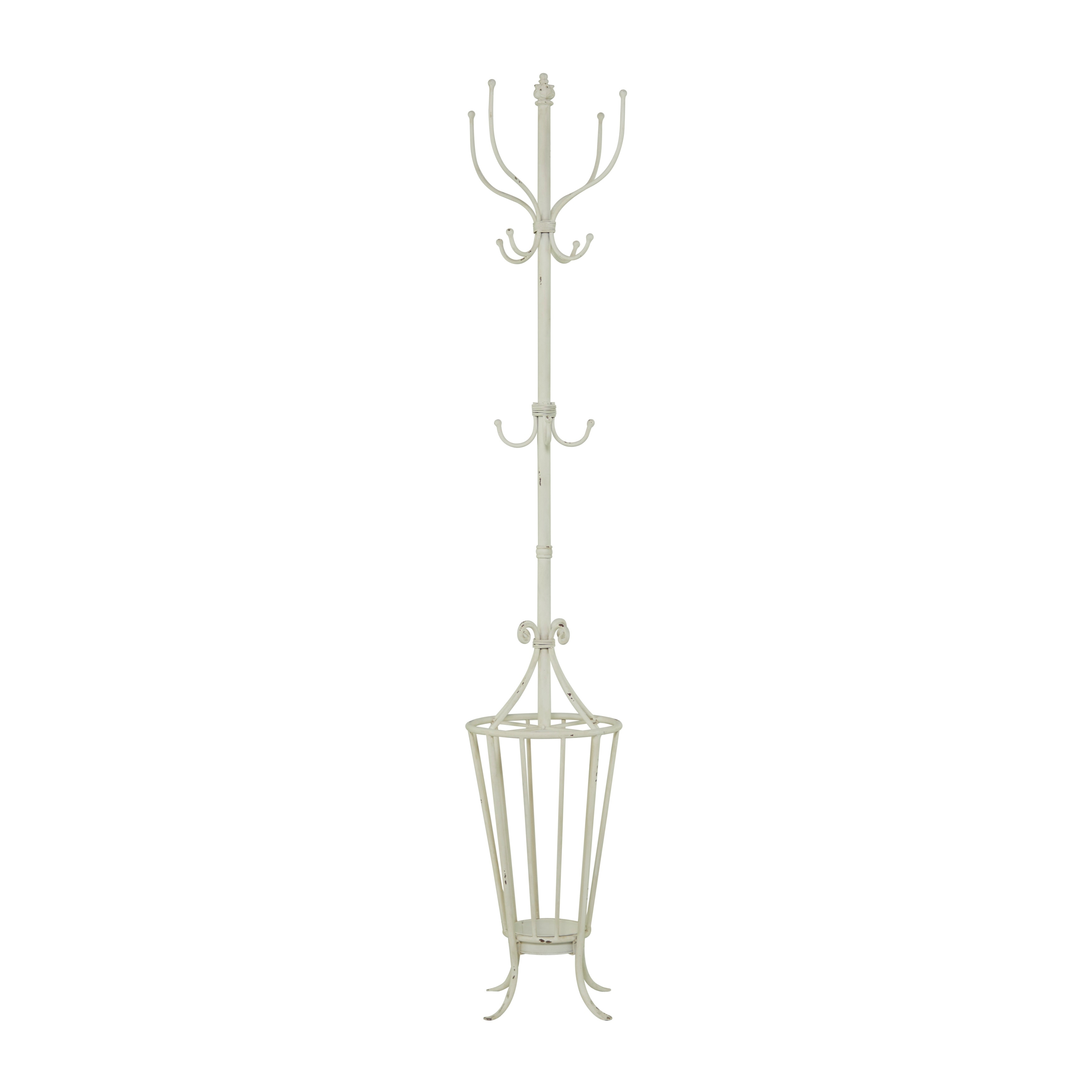 Metal Coat Rack - White - Roche River Decor