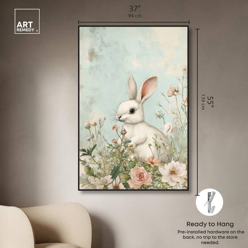Easter Bunny Canvas by Art Remedy