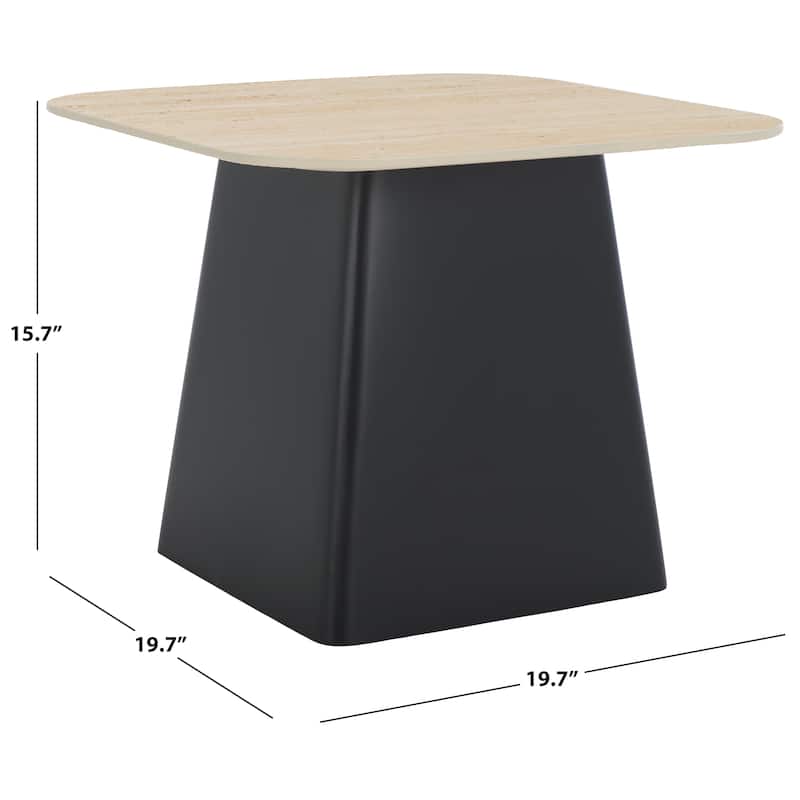 SAFAVIEH Home Fedo Porcelain Side Table - 20"W x 20"D x 16"H