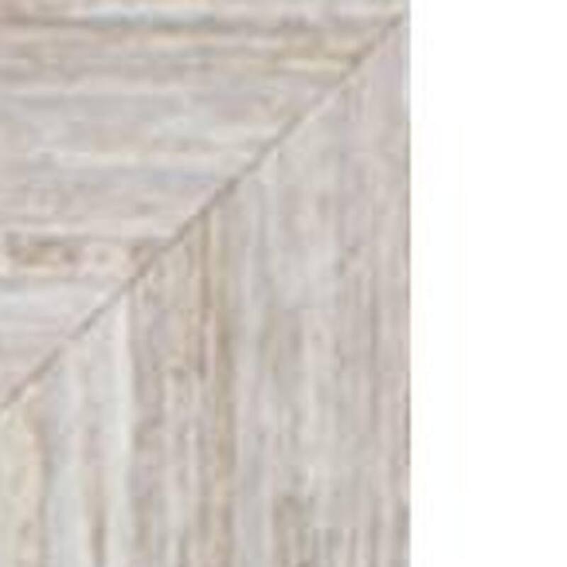 HomeRoots 34" White Distressed Wood Framed Accent Mirror - 28.00 in. x 34.00 in. x 2.00 in.