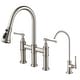 preview thumbnail 24 of 66, Kraus Allyn Traditional 3-Function Bridge Pulldown Kitchen Faucet
