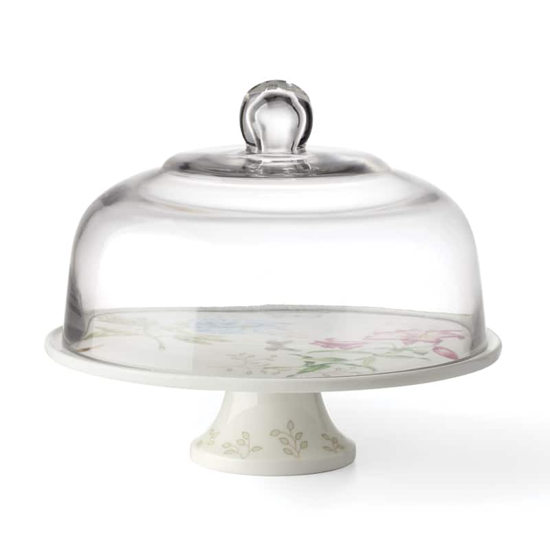 Lenox Butterfly Meadow 25th Anniversary Cake Plate - 11.26" x 11.26 x 10"