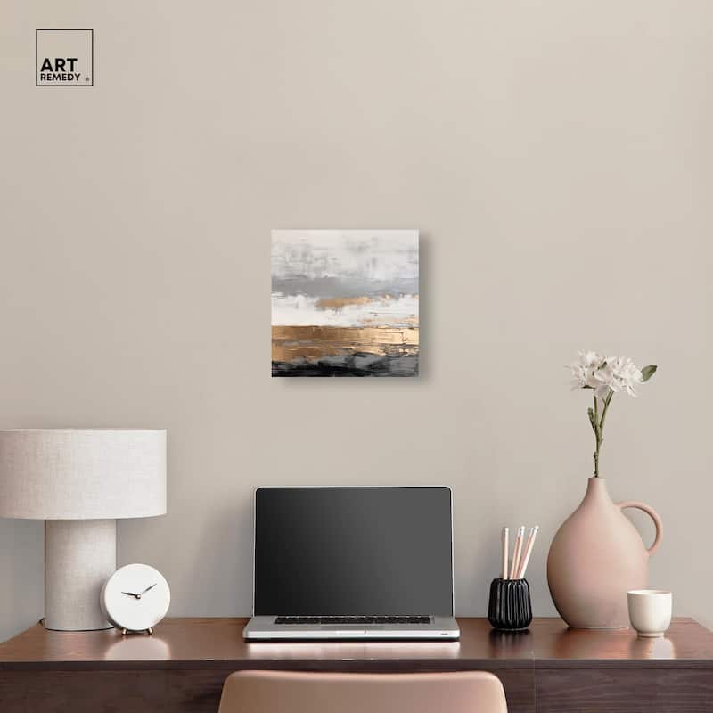 Moonlit Gold II Canvas by Art Remedy, Gallery Wrapped