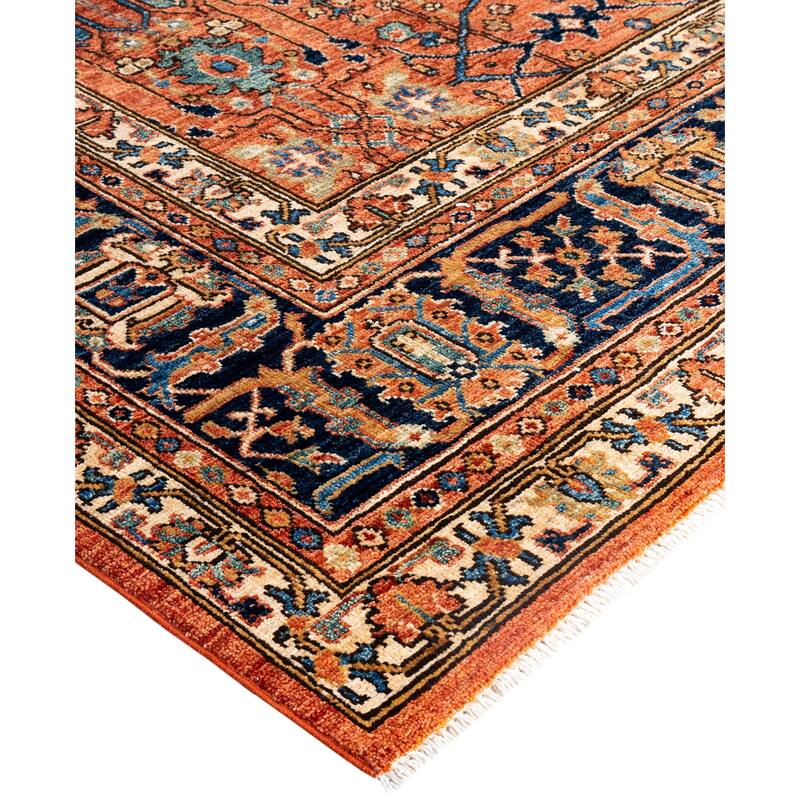 Serapi One-of-a-Kind Hand-Knotted Area Rug - Red - 9' 2" x 12' 2"