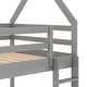 preview thumbnail 14 of 28, Low Bunk Design Twin over Twin Low Bunk Bed, House Bed with Ladder