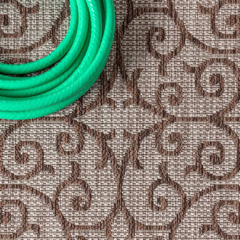 JONATHAN Y Ourika Textured Weave Indoor/Outdoor Area Rug