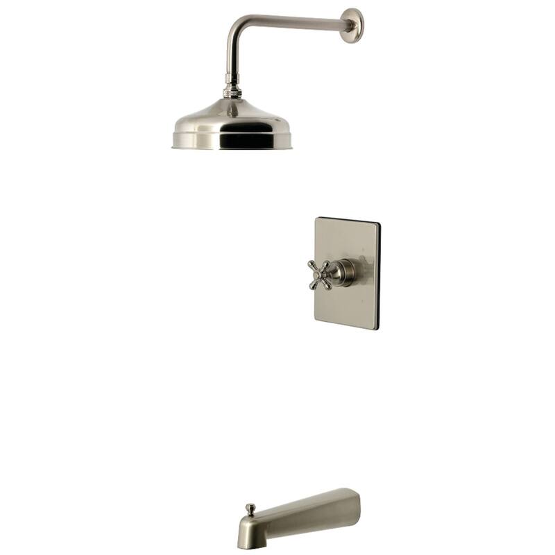 Kingston Brass Metropolitan Single-Handle Pressure Balanced Tub and Shower Faucet - Brushed Nickel