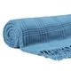 preview thumbnail 10 of 17, Chanasya Solid Plaid Pleated Acrylic Throw Blanket With Tassels