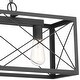 preview thumbnail 29 of 48, Acroma 3 - Light Linear Modern Farmhouse Rectangle Chandelier - N/A
