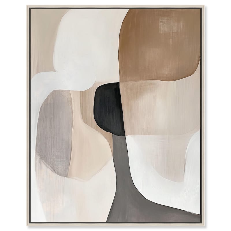 Curvilinear Composition II Canvas by Art Remedy - Silver - 30" x 36"