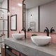 preview thumbnail 20 of 32, Kraus 3-in-1 Set White Round Ceramic Vessel Sink Arlo Faucet w/ Drain