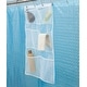 preview thumbnail 1 of 8, Kenney 6-Pocket Hanging Mesh Shower Organization Caddy White