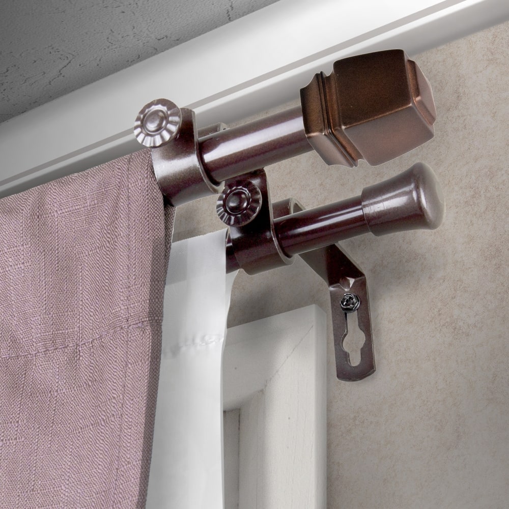 InStyleDesign Urpi Double Curtain Rod 5/8-inch dia.
