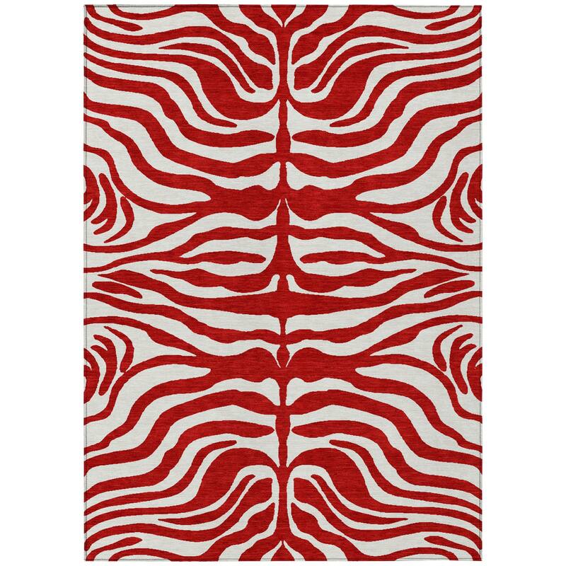 HomeRoots Animal Print Transitional Rectangle Outdoor Rug