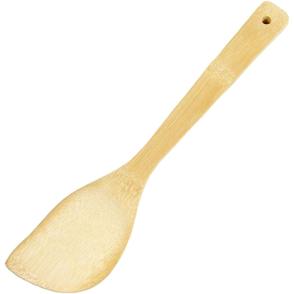 Chef Craft Bamboo Contoured Stir Fry Spatula Wok Tool