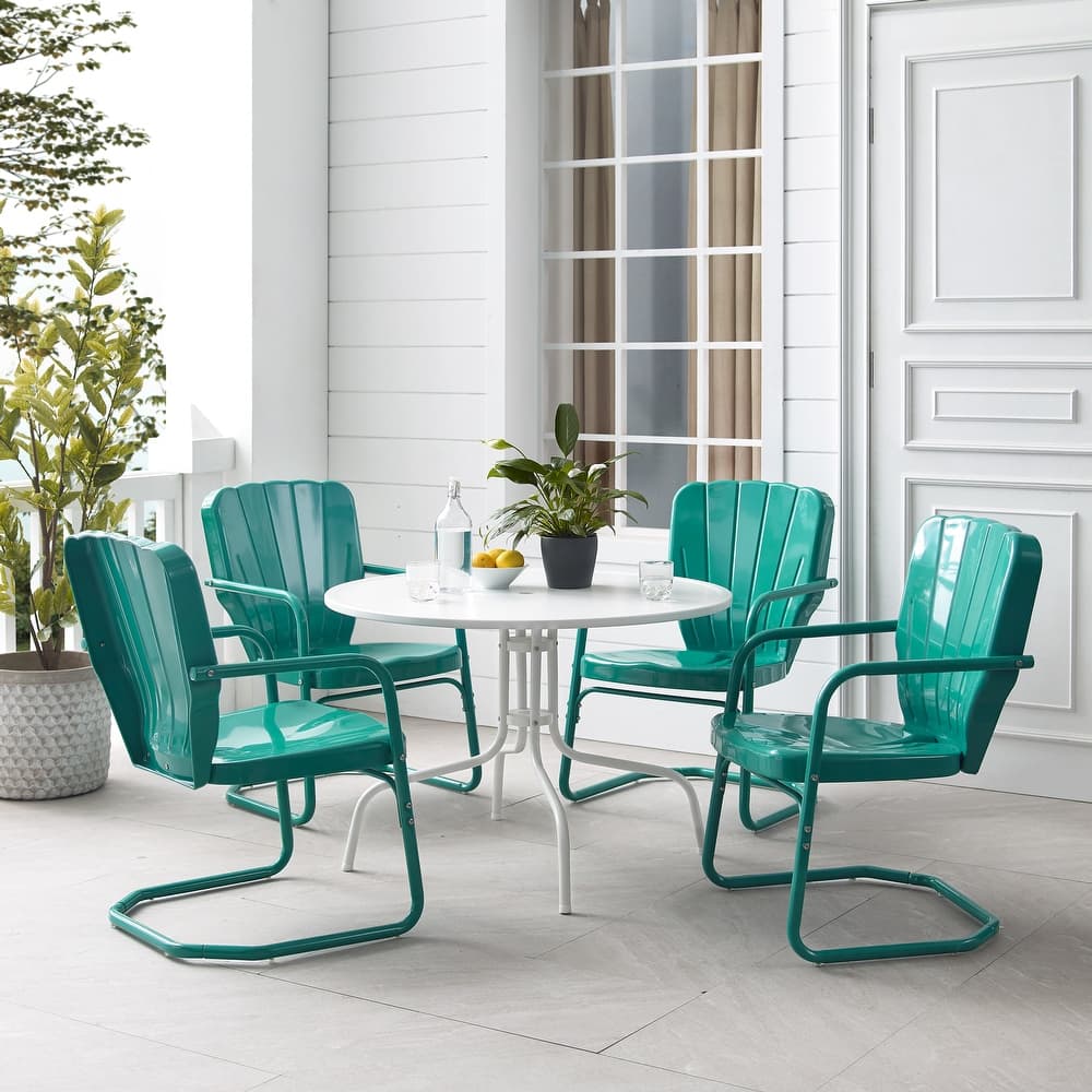 Crosley Ridgeland 5-piece Outdoor Dining Set - 104.5 W x 104.5 D x 34.25 H