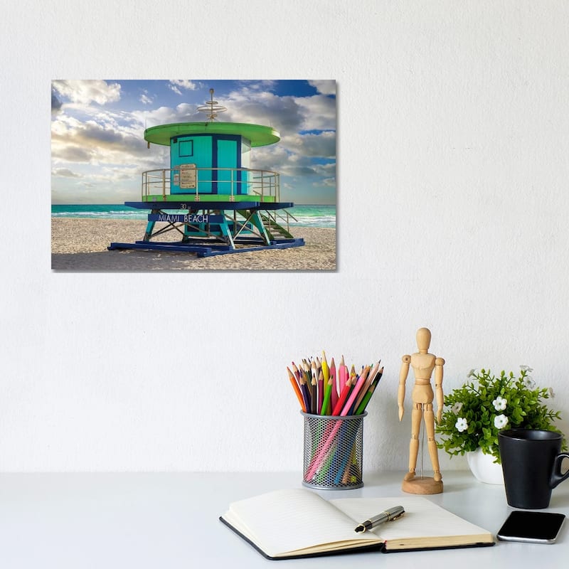 iCanvas "Miami Beach Blues, Florida" by Susanne Kremer Canvas Print - 8x12x0.75