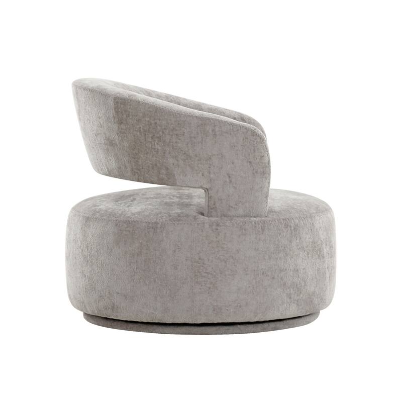 Pasargad Home Piagia Upholstered Swivel Barrel Chair