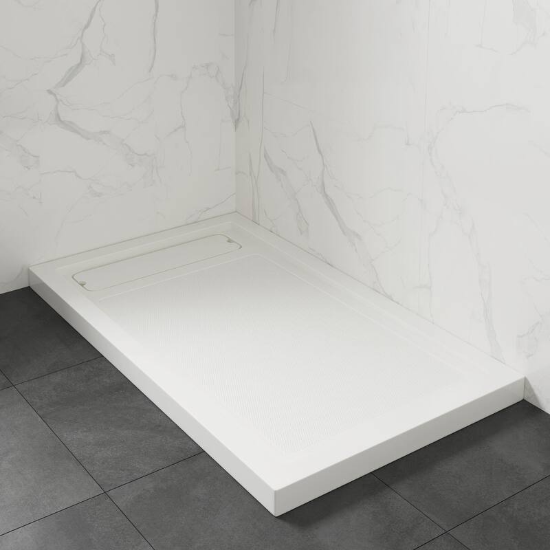 OVE DECORS Adena White Shower Base 60x36 in white