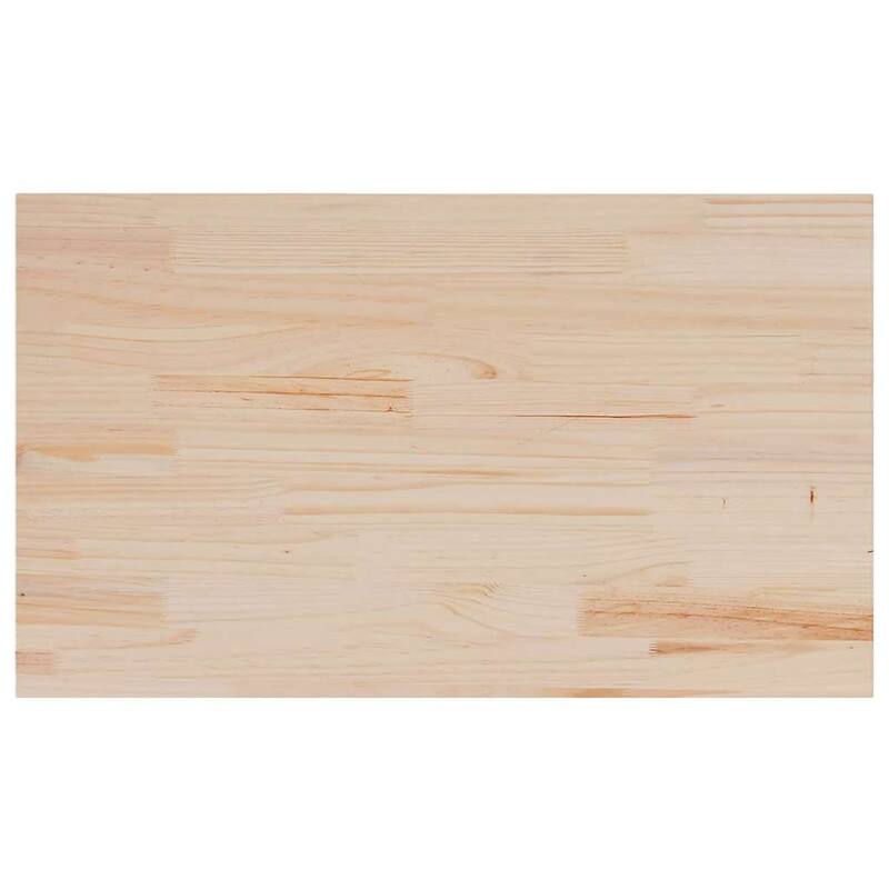 vidaXL Table Top Set of 3 Natural Pine Solid Pine Wood Medium Durable - 18.5 x 31.5 x 0.7 in
