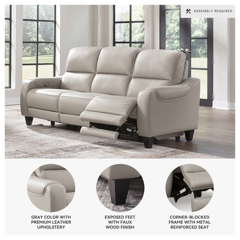 Signature Design by Ashley Mercomatic Power Reclining Sofa - 85.25" W x 39.75" D x 42" H