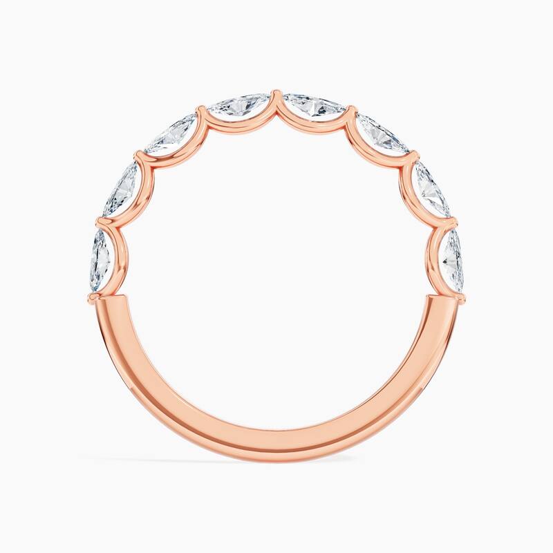 Auriya 14k Gold Marquise East-West Lab Grown Diamond Half Eternity Band 0.80 - 3.00 ct. tw. (F-G, VS)