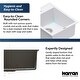 preview thumbnail 61 of 65, Karran QT-825 Drop-in 15-3/4" Single Bowl Quartz Composite Kitchen Sink
