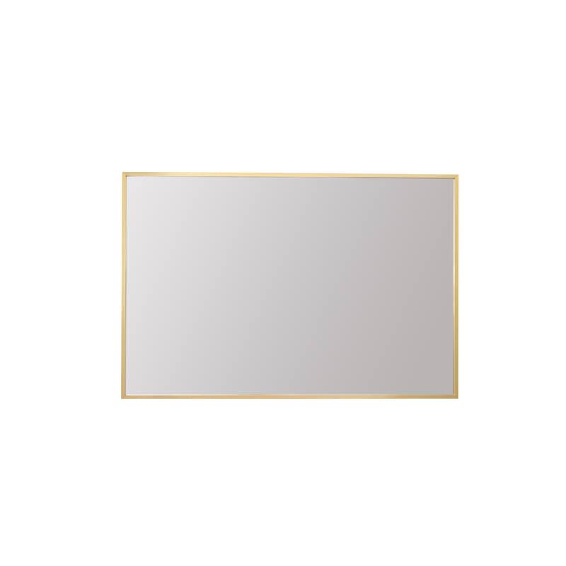 Elegant Lighting MR72436 Grace 36" W x 24" H Rectangular Framed - Gold