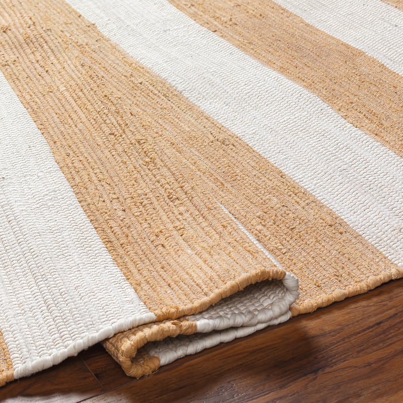 Livabliss Cotone Handmade Casual Striped Area Rug