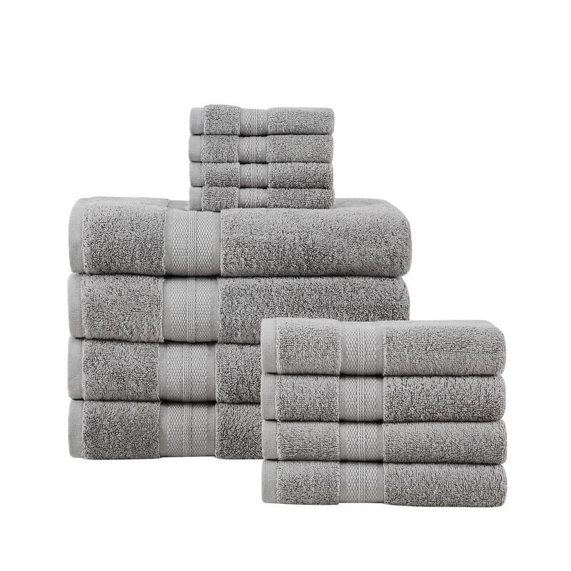 London Fog Signature Solid 12 Piece Towel Set
