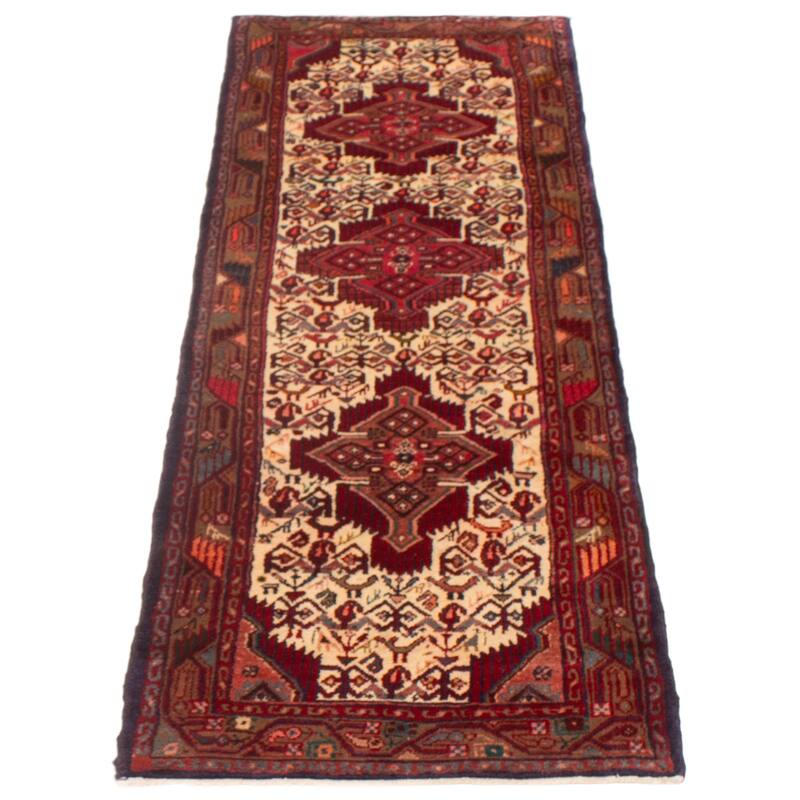 ECARPETGALLERY Hand-knotted Andelz Cream Wool Rug - 2'11 x 8'8