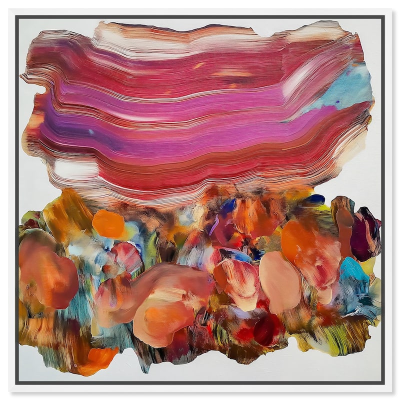 Flow State I Canvas by Art Remedy - 12" x 12" - White