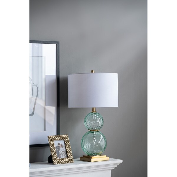 15x15x29" Glass Table Lamp