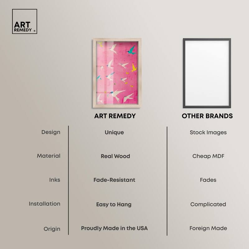 Soaring Sorbet Shadowbox by Art Remedy