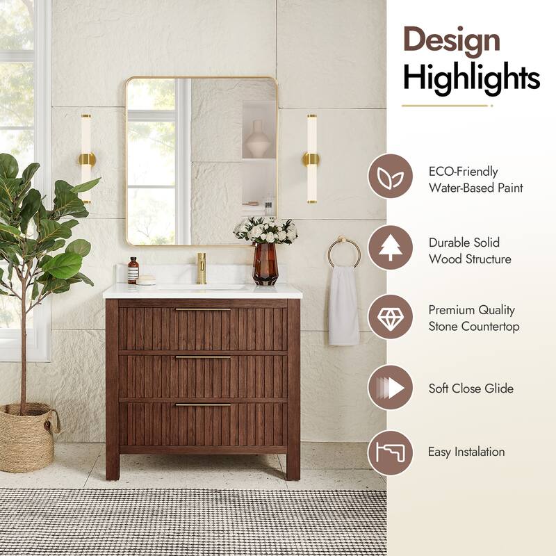 Shenzhen Bath Vanity with Composite Stone Top without Mirror