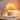 Brightech Serena 10 in. Cream Beige Traditional Globe LED Super Bright Table and Desk Lamp with Orange Fabric Empire Shade