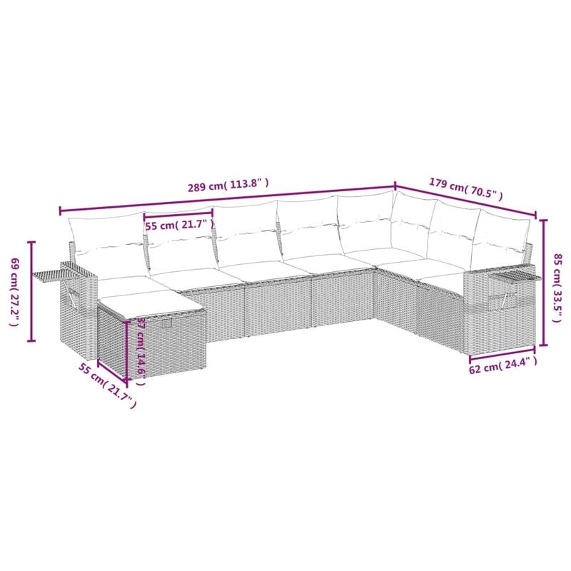vidaXL Garden Sofa Set